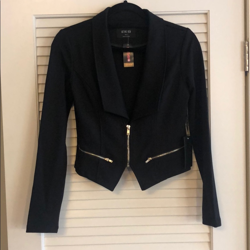 Black zip jacket